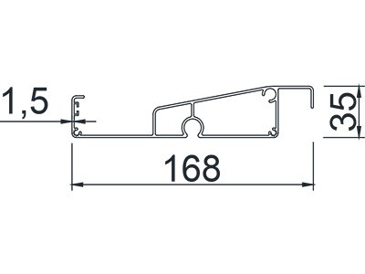 F168 Medium-type Louvered Pergola Blades