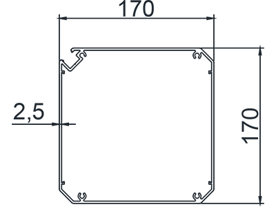 Poste de pérgola con lamas ajustables tipo medio F210