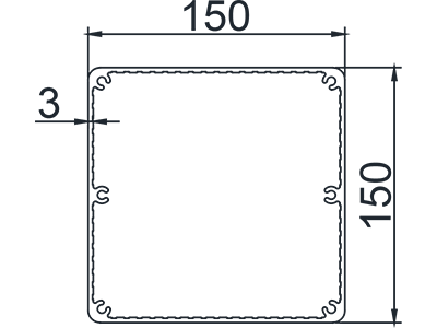 F210 Medium-type Louvered Pergola Posts