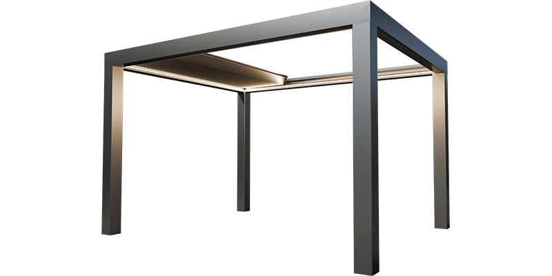 Pérgola con lamas retráctiles HF228
