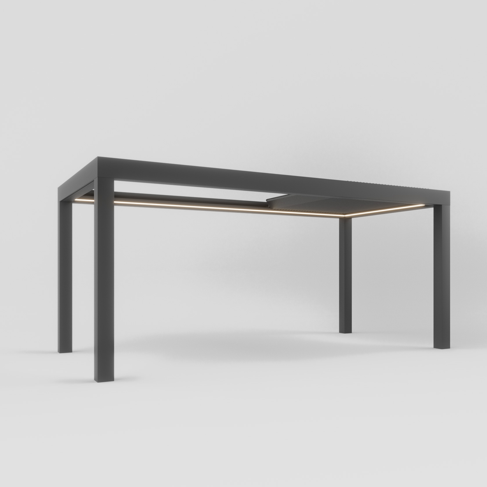 Pergola Flip-top et pliable pour terrasses de bureaux à Hangzhou