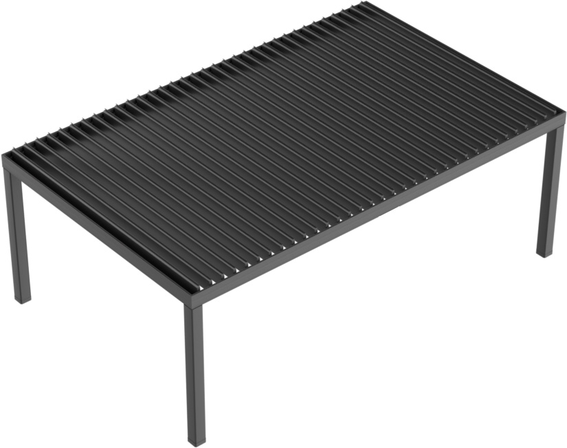 Pergola Flip-top et pliable pour terrasses de bureaux à Hangzhou