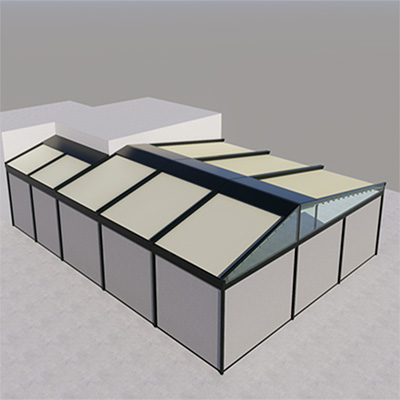 Retractable awnings and windproof roller blinds at the Guangzhou high-altitude open-air restaurant