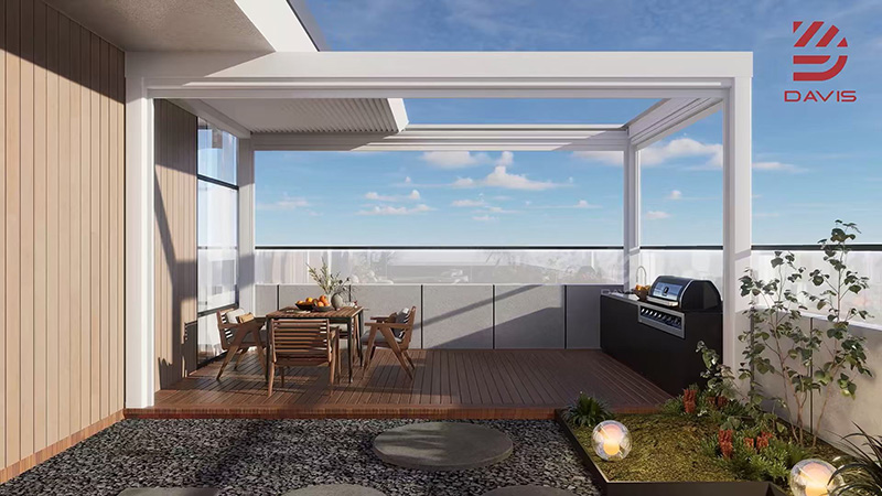 Premium Retractable Louver Pergola