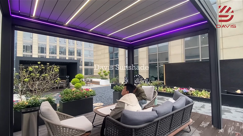 Tailor Your Ambiance - Easily shift between full sun partial shade or total protection